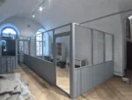 Перегородки алюминиевые офисные стационарные