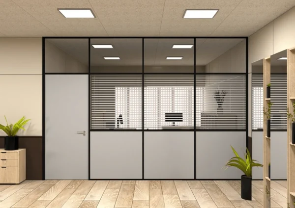 Перегородки стеклянные офисные модульные