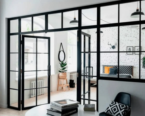 Перегородки алюминиевые офисные раздвижные