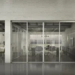 Перегородки стеклянные офисные раздвижные