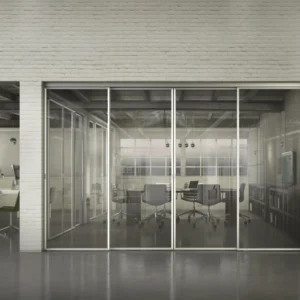 Перегородки стеклянные офисные раздвижные