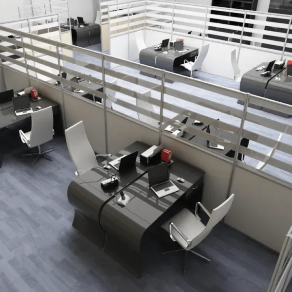 Перегородки алюминиевые офисные модульные