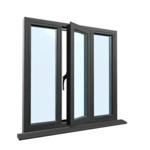 Алюминиевое окно трехстворчатое